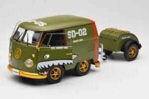 Volkswagen Kool Kombi Army Fighter Green Solido 1:18 S1810901 Kovina – slika 2 od 8