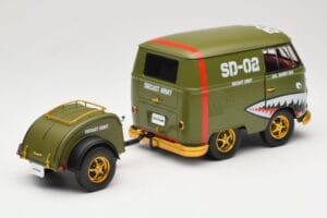 Volkswagen Kool Kombi Army Fighter Green Solido 1:18 S1810901 Kovina – slika 3 od 8