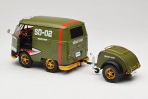 Volkswagen Kool Kombi Army Fighter Green Solido 1:18 S1810901 Kovina – slika 5 od 8