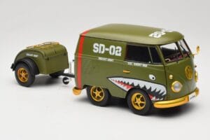 Volkswagen Kool Kombi Army Fighter Green Solido 1:18 S1810901 Kovina – slika 6 od 8