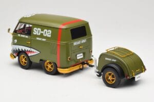 Volkswagen Kool Kombi Army Fighter Green Solido 1:18 S1810901 Kovina – slika 7 od 8