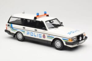 Volvo 240 GL Karavan Polis Sweden Minichamps 1:18 155171480 Kovina – slika 4 od 6
