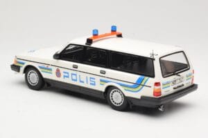 Volvo 240 GL Karavan Polis Sweden Minichamps 1:18 155171480 Kovina – slika 5 od 6