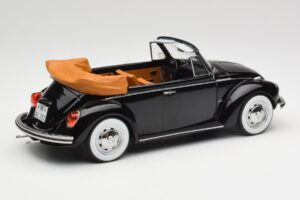 Volkswagen Beetle 1303 Kabriolet Črn Norev 1:18 188533 Kovina – slika 2 od 6
