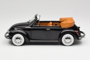 Volkswagen Beetle 1303 Kabriolet Črn Norev 1:18 188533 Kovina – slika 3 od 6