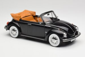 Volkswagen Beetle 1303 Kabriolet Črn Norev 1:18 188533 Kovina – slika 4 od 6