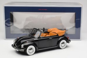 Volkswagen Beetle 1303 Kabriolet Črn Norev 1:18 188533 Kovina – slika 6 od 6