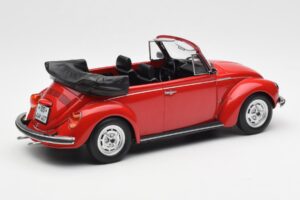 Volkswagen Beetle 1303 Kabriolet Rdeč Norev 1:18 188529 Kovina – slika 2 od 6