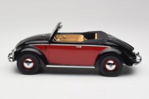 Volkswagen Beetle Hebmuller Kabriolet Črn & Rdeč Minichamps 1:18 107054230 Smola – slika 3 od 6