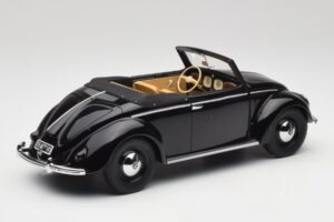 Volkswagen Beetle Type 1 Hebmuller Kabriolet Črn Minichamps 1:18 107054232 Kovina – slika 2 od 6