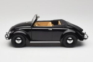 Volkswagen Beetle Type 1 Hebmuller Kabriolet Črn Minichamps 1:18 107054232 Kovina – slika 3 od 6