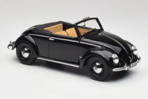 Volkswagen Beetle Type 1 Hebmuller Kabriolet Črn Minichamps 1:18 107054232 Kovina – slika 4 od 6