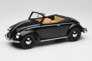 Volkswagen Beetle Type 1 Hebmuller Kabriolet Črn Minichamps 1:18 107054232 Kovina