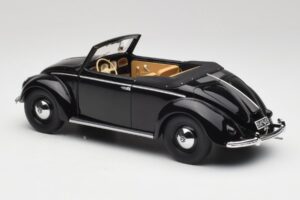 Volkswagen Beetle Type 1 Hebmuller Kabriolet Črn Minichamps 1:18 107054232 Kovina – slika 5 od 6