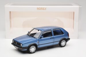 Volkswagen Golf Mk2 10 Million Star Modra Metalik Norev 1:18 188562 Kovina – slika 8 od 8