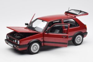 Volkswagen Golf Mk2 GTI Rdeč Metalik Norev 1:18 188555 Kovina – slika 2 od 8