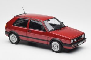 Volkswagen Golf Mk2 GTI Rdeč Metalik Norev 1:18 188555 Kovina – slika 6 od 8