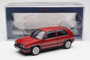 Volkswagen Golf Mk2 GTI Rdeč Metalik Norev 1:18 188555 Kovina – slika 8 od 8