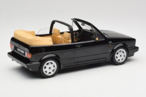 Volkswagen Golf Mk1 Kabriolet Črn Norev 1:18 188568 Kovina – slika 2 od 6
