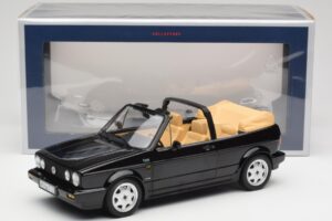 Volkswagen Golf Mk1 Kabriolet Črn Norev 1:18 188568 Kovina – slika 6 od 6