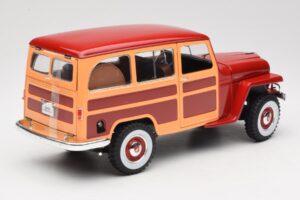 Willys Jeep Station Wagon Rdeč Road Signature 1:18 92858 Kovina – slika 3 od 8
