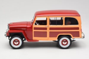 Willys Jeep Station Wagon Rdeč Road Signature 1:18 92858 Kovina – slika 4 od 8