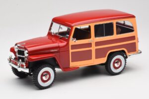 Willys Jeep Station Wagon Rdeč Road Signature 1:18 92858 Kovina