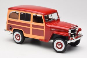 Willys Jeep Station Wagon Rdeč Road Signature 1:18 92858 Kovina – slika 6 od 8