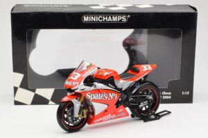 Yamaha YZR-M1 Gauloises Fortuna Yamaha #7 C. Checa MotoGP 2004 Minichamps 1:12 122043007 Kovina – slika 6 od 6