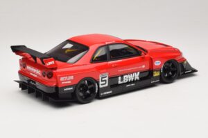 Nissan Skyline ER34 LB Super Silhouette Active Red GT Spirit 1:18 GT570 Smola – slika 2 od 6