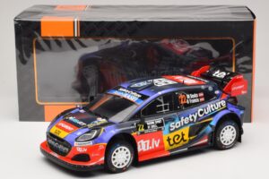 Ford Puma Rally1 #22 M. Sesks / R. Francis Rally Sweden 2025 IXO 1:18 18RMC240 Kovina – slika 6 od 6