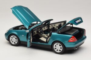 Mercedes SLK R170 Vivianite Green Norev 1:18 183021 Kovina – slika 7 od 10