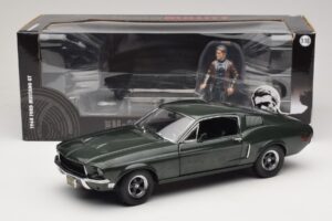 Ford Mustang GT Bullitt s Figurico Steve McQueen Greenlight 1:18 12885 Kovina – slika 8 od 8