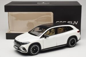 Mercedes EQS SUV X296 Manufaktur Diamond White NZG 1:18 B66960590 Kovina – slika 8 od 8