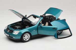 Mercedes SLK R170 Vivianite Green Norev 1:18 183021 Kovina – slika 2 od 10