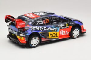 Ford Puma Rally1 #22 M. Sesks / R. Francis Rally Sweden 2025 IXO 1:18 18RMC240 Kovina – slika 2 od 6