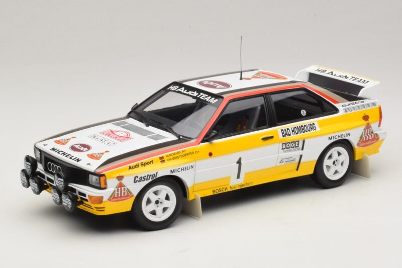 Audi Quattro #1 W. Rohrl / C. Geistdorfer Rally Monte Carlo Winner 1984 Minichamps 1:18 A5-5894 Kovina