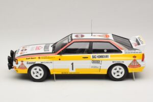 Audi Quattro #1 W. Rohrl / C. Geistdorfer Rally Monte Carlo Winner 1984 Minichamps 1:18 A5-5894 Kovina – slika 3 od 6