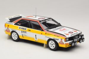 Audi Quattro #1 W. Rohrl / C. Geistdorfer Rally Monte Carlo Winner 1984 Minichamps 1:18 A5-5894 Kovina – slika 4 od 6