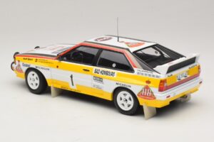 Audi Quattro #1 W. Rohrl / C. Geistdorfer Rally Monte Carlo Winner 1984 Minichamps 1:18 A5-5894 Kovina – slika 5 od 6