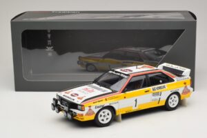 Audi Quattro #1 W. Rohrl / C. Geistdorfer Rally Monte Carlo Winner 1984 Minichamps 1:18 A5-5894 Kovina – slika 6 od 6