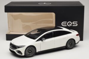Mercedes EQS V297 Manufaktur Opalite White NZG 1:18 B66961049 Kovina – slika 8 od 8