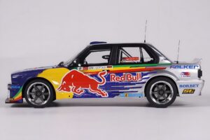 BMW E30 V8 #229 E. Hountondji Red Bull Driftbrothers Drift 2023 Moder Otto 1:18 OT486 Smola – slika 3 od 5