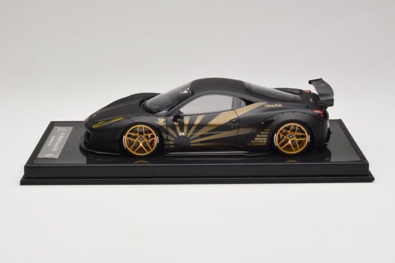 Ferrari 458 LB Works Matt Black BBA 1:18 REMC037 Smola