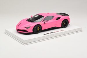 Ferrari SF90 Pack Fiorano Bleščeč Qatar Pink BBR 1:18 RACELINE137 Smola