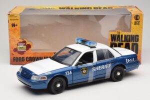 Ford Crown Victoria Police Interceptor The Walking Dead Greenlight 1:18 12957 Kovina – slika 6 od 6