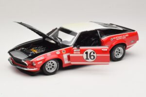 Ford Mustang Boss 302 #16 Bud Moore Engineering G. Follmer Trans-Am 1969 OEM 1:18 FORD006 Kovina – slika 2 od 8