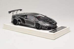 Lamborghini Aventador Liberty Walk TRON Bleščeče Črna JUC 1:18 J32-14 Smola – slika 4 od 7