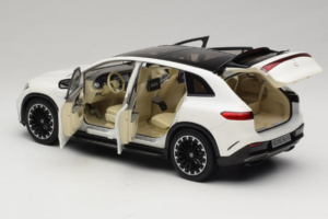 Mercedes EQS SUV X296 Manufaktur Diamond White NZG 1:18 B66960590 Kovina – slika 5 od 8