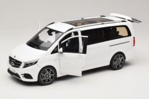 Mercedes V-Class W447 AMG Line Bel Norev 1:18 183876 Kovina – slika 2 od 8